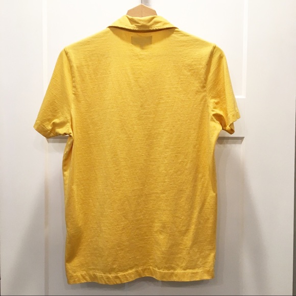 Jack Spade Shirts Jack Spade Short Sleeve Polo In Yolk Yellow